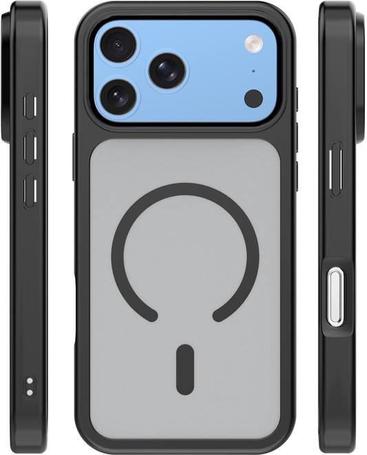 Etui MagSafe do Apple iPhone 18 Pro / 17 Pro, OEM, Mag Big Hole, matowy czarny