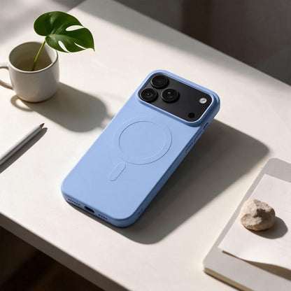 MagSafe Case for Apple iPhone 18 Pro Max / 17 Pro Max, OEM, Silicone Mag (Big Hole), Blue