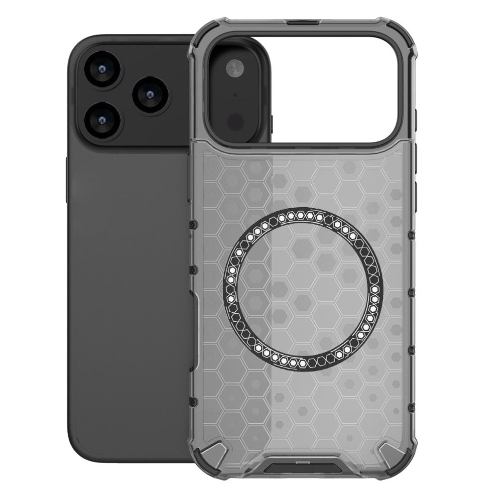 Etui MagSafe dla Apple iPhone 17 Pro Max, Techsuit, HoneyComb Shield, Czarne