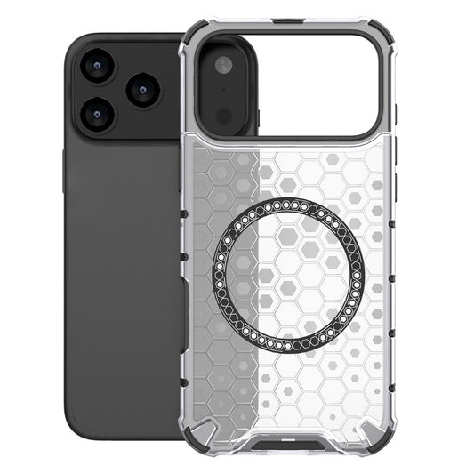 Etui MagSafe dla Apple iPhone 17 Pro, Techsuit, HoneyComb Shield, Białe