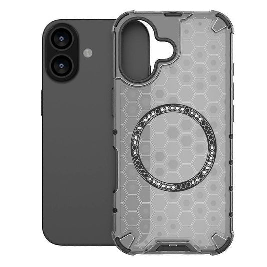 Etui MagSafe dla Apple iPhone 17, Techsuit, HoneyComb Shield, Czarne