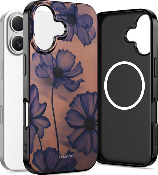 Etui MagSafe dla Apple iPhone 16, Tech-Protect, Lamano Velvet Night, Czarne
