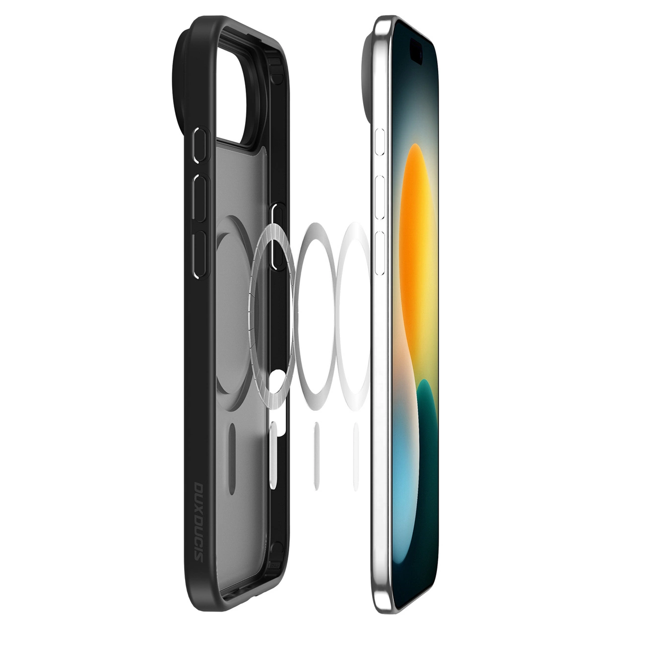 Etui MagSafe dla Apple iPhone 17 Air, DUX DUCIS, Yind, Czarne