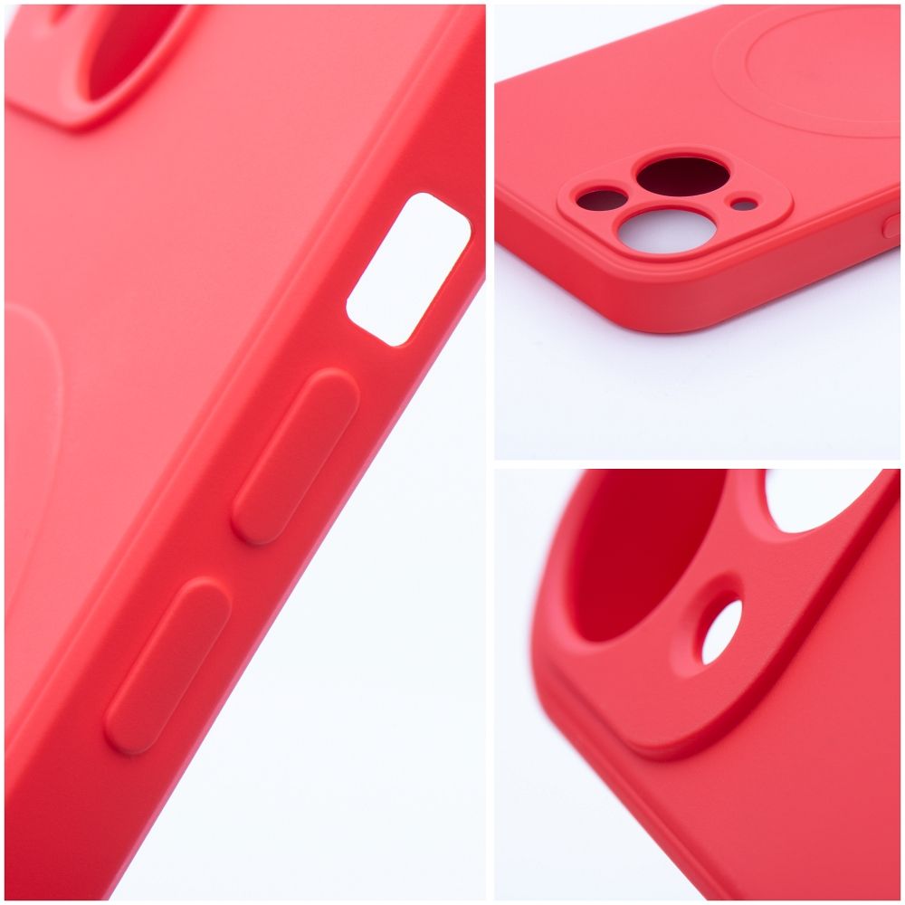 Etui MagSafe do Apple iPhone 17e / 16e, OEM, Silicone Mag, Czerwone