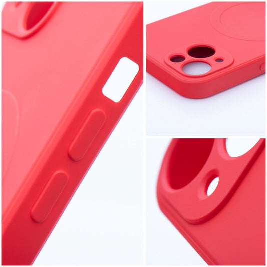 Etui MagSafe do Apple iPhone 17e / 16e, OEM, Silicone Mag, Czerwone