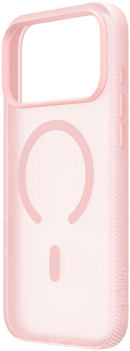 MagSafe Case for Apple iPhone 17 Pro Max, Belkin, SheerForce Grip, Pink MSA036hqPK