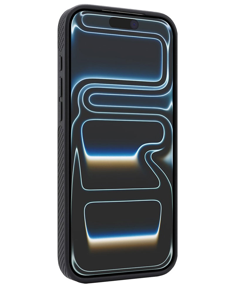 Etui MagSafe do Apple iPhone 17 Pro, OEM, Carbon Metal Ring, czarne