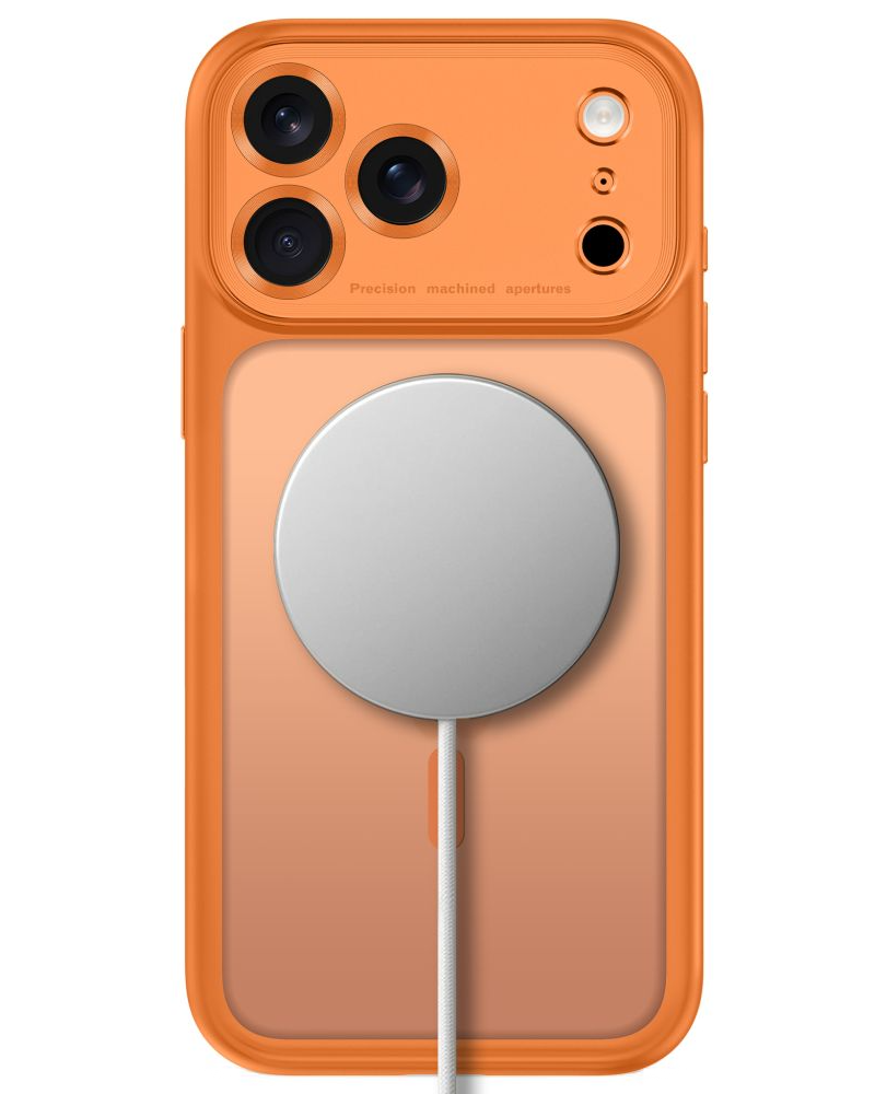 Etui MagSafe dla Apple iPhone 18 Pro Max / 17 Pro Max, Tech-Protect, MagPeak CC, Pomarańczowy Matowy