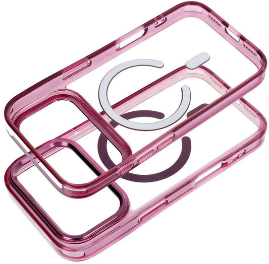 Etui MagSafe do Apple iPhone 18 Pro / iPhone 17 Pro, OEM, Frame Clear Hybrid, bordowe