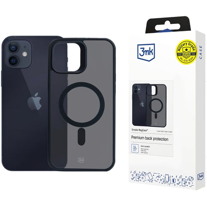 Etui MagSafe do Apple iPhone 12 / 12 Pro, 3MK, Smoke MagCase, czarne