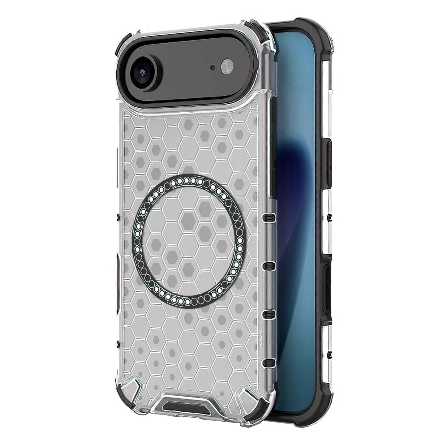 Etui MagSafe dla Apple iPhone 17 Air, Techsuit, HoneyComb Shield, Białe