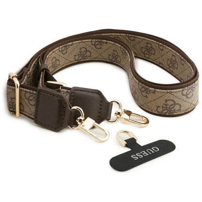 Etui MagSafe dla Apple iPhone 17, Guess, 4G Strass Logo with Big Strap, Brązowy, Odnowiony