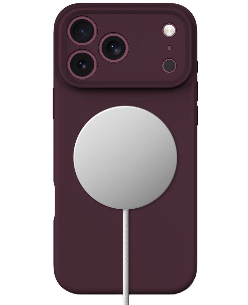 Etui MagSafe do Apple iPhone 18 Pro / 17 Pro, Tech-Protect, silikonowe, bordowe