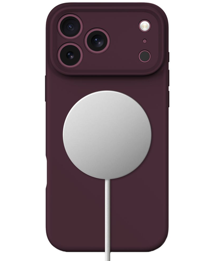Etui MagSafe do Apple iPhone 18 Pro / 17 Pro, Tech-Protect, silikonowe, bordowe