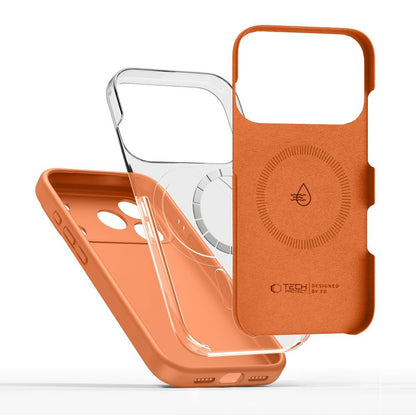 MagSafe Case for Apple iPhone 17 Pro, Tech-Protect, Silicone, Orange