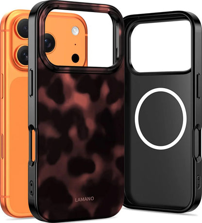 MagSafe Case for Apple iPhone 17 Pro, Tech-Protect, Lamano Panther, Black