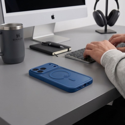 Etui MagSafe do Apple iPhone 18 Pro Max / 17 Pro Max, Tech-Protect, BasicMag, Granat Matowy