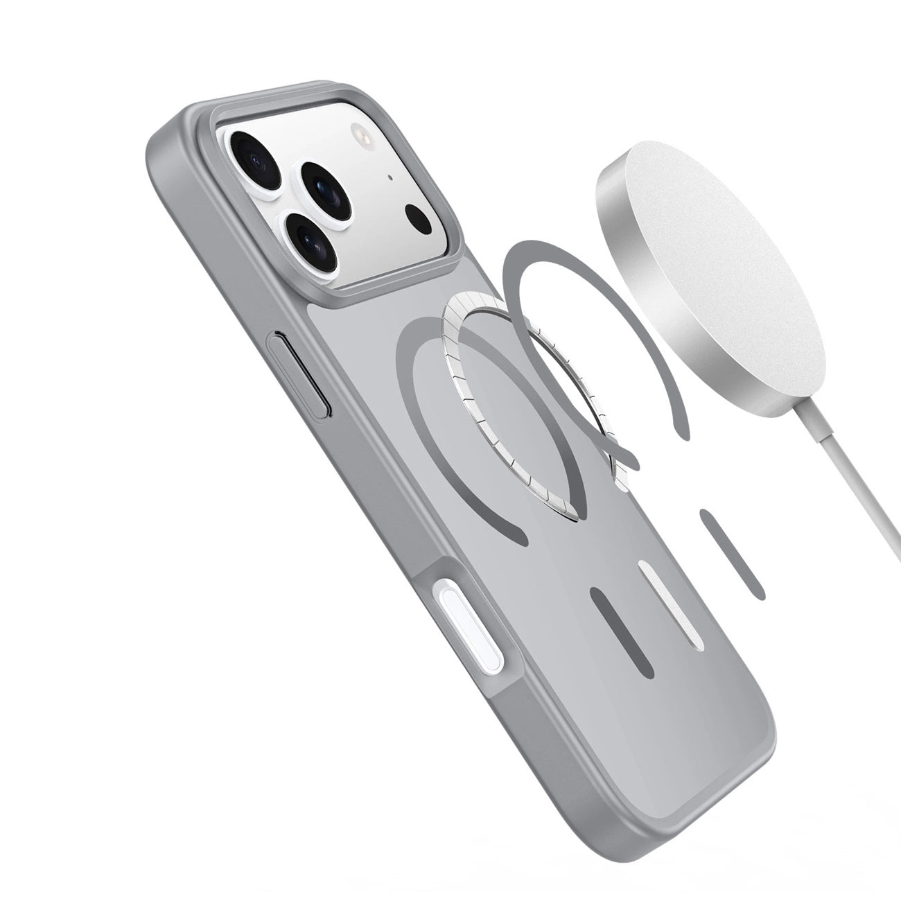 Etui MagSafe dla Apple iPhone 17 Pro, DUX DUCIS, Yind, Szare