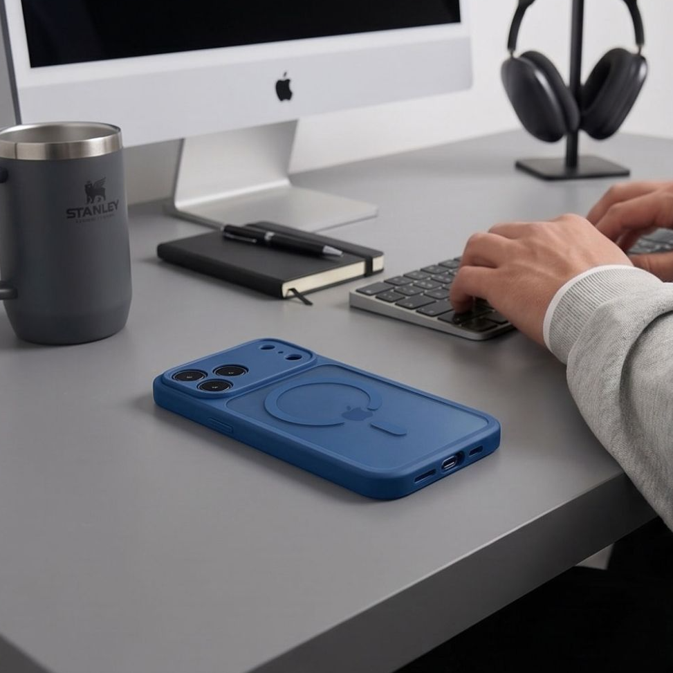 Etui MagSafe do Apple iPhone 18 Pro / 17 Pro, Tech-Protect, BasicMag, Granat Matowy