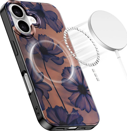 MagSafe Case for Apple iPhone 17, Tech-Protect, Lamano Velvet Night, Black