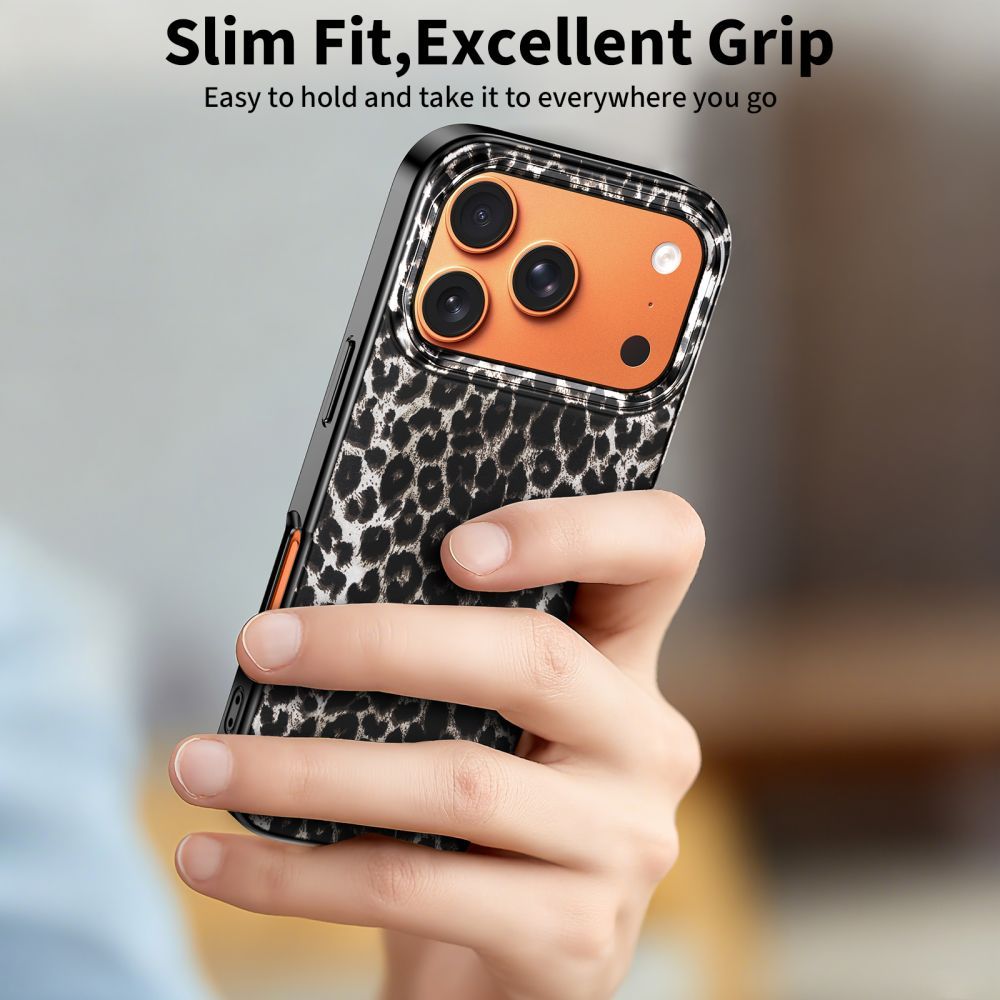 Etui MagSafe dla Apple iPhone 17 Pro, Tech-Protect, Lamano Leopard, Czarne