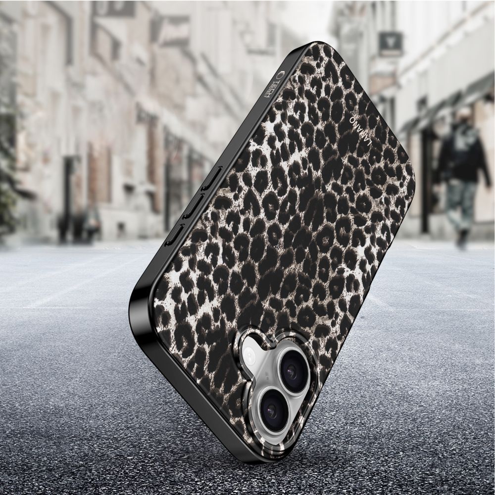 Etui MagSafe dla Apple iPhone 17, Tech-Protect, Lamano Leopard, Czarne