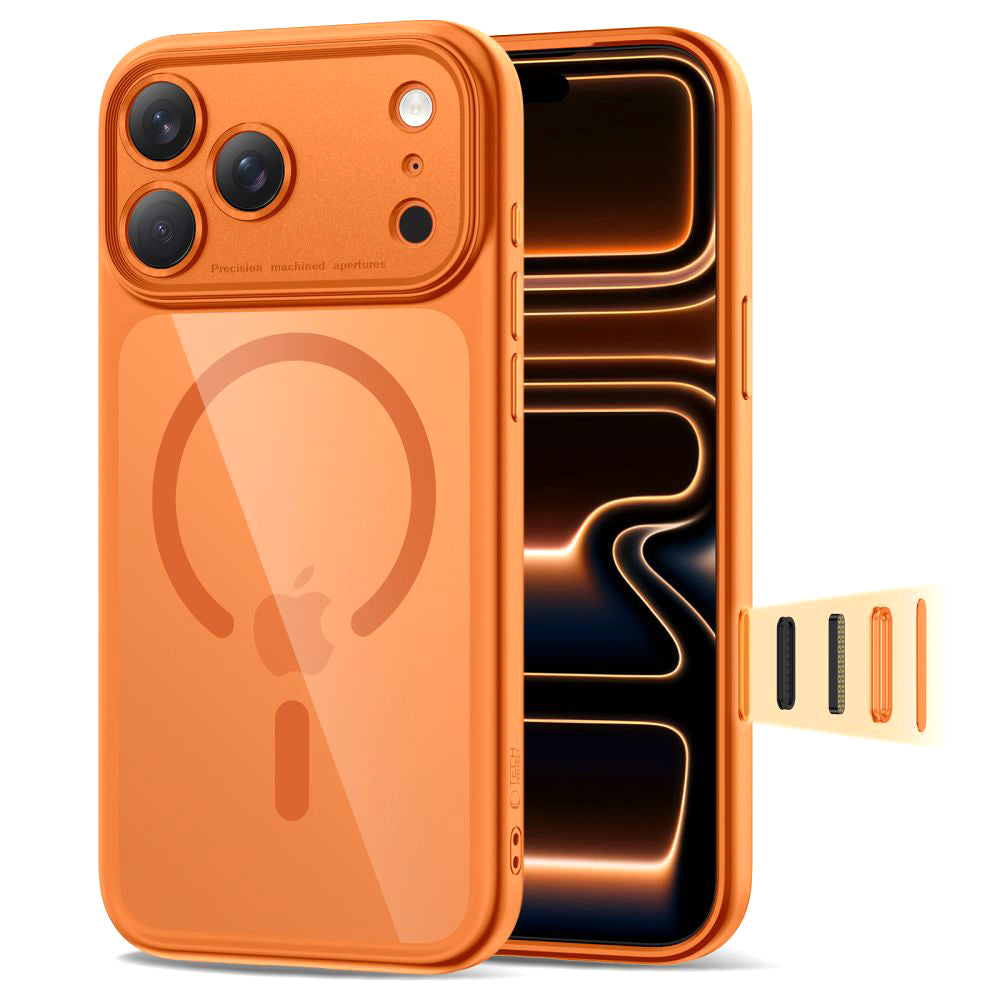 MagSafe Case for Apple iPhone 17 Pro Max, Tech-Protect, MagPeak, Orange