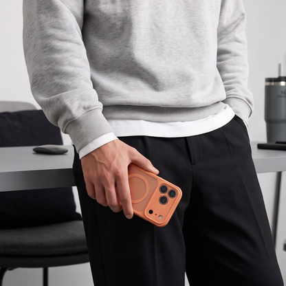 Etui MagSafe do Apple iPhone 18 Pro / 17 Pro, Tech-Protect, BasicMag, Pomarańczowy Matowy