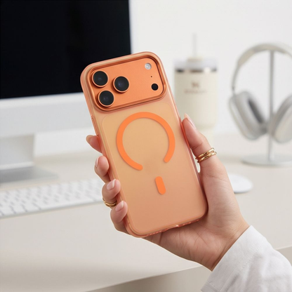 Etui MagSafe do Apple iPhone 18 Pro Max / 17 Pro Max, Tech-Protect, MagZero, Pomarańczowy Matowy