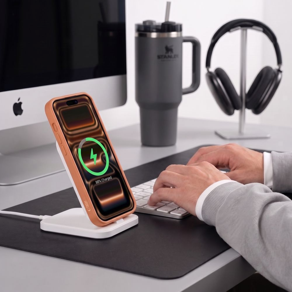 Etui MagSafe do Apple iPhone 18 Pro / 17 Pro, Tech-Protect, BasicMag, Pomarańczowy Matowy