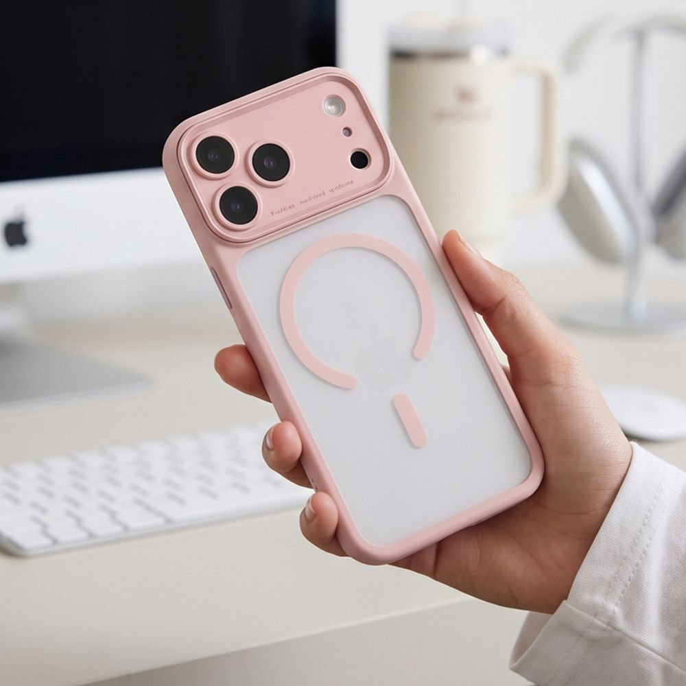 Etui MagSafe do Apple iPhone 18 Pro / 17 Pro, Tech-Protect, MagPeak CC, matowy różowy
