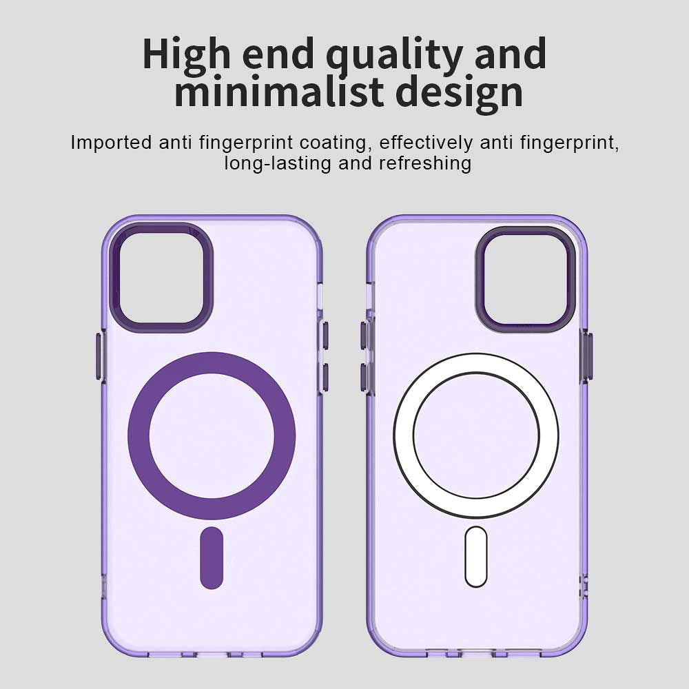 Etui MagSafe do Apple iPhone 12 / 12 Pro, Techsuit, CandyCase, Fioletowy