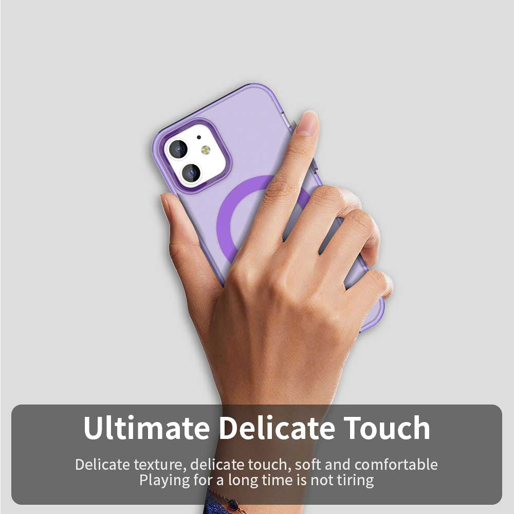 Etui MagSafe do Apple iPhone 12 / 12 Pro, Techsuit, CandyCase, Fioletowy