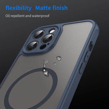 Etui MagSafe do Apple iPhone 12 Pro Max, Techsuit, HaloFrost II, Granatowy