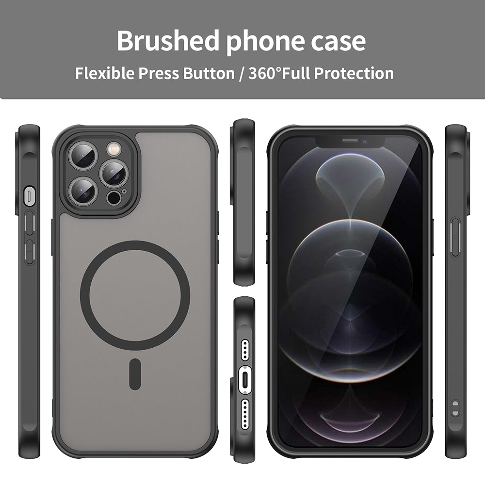 Etui MagSafe do Apple iPhone 12 Pro Max, Techsuit, HaloFrost II, czarne