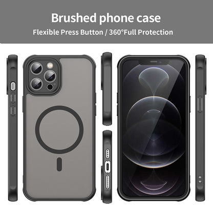Etui MagSafe do Apple iPhone 12 Pro Max, Techsuit, HaloFrost II, czarne