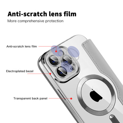 Etui MagSafe do Apple iPhone 12 Pro Max, Techsuit, SmartMag Book, Szary