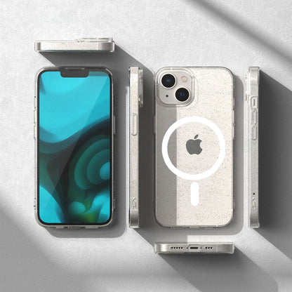 Etui MagSafe do Apple iPhone 12 Pro Max, Techsuit, SparkleSkin, Przezroczyste