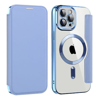 Etui MagSafe dla Apple iPhone 12 Pro, Techsuit, SmartMag Book, Bleu