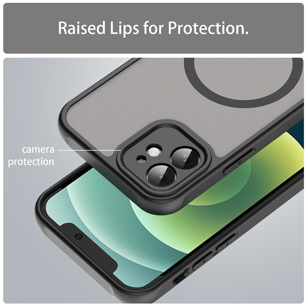 Etui MagSafe do Apple iPhone 12, Techsuit, HaloFrost II, czarne