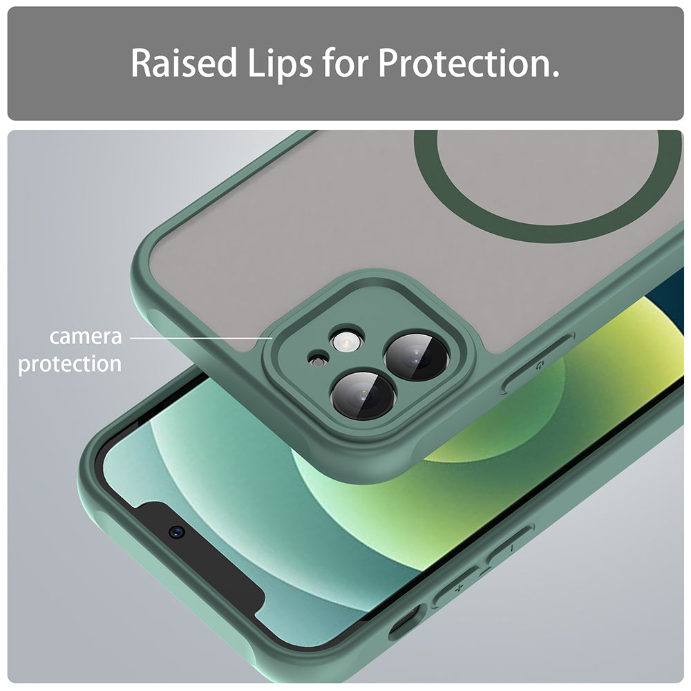 Etui MagSafe do Apple iPhone 12, Techsuit, HaloFrost II, Zielony