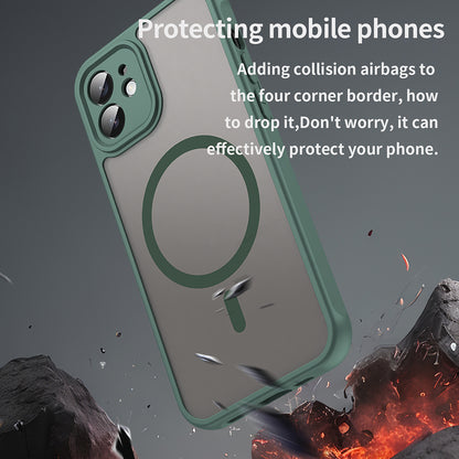 Etui MagSafe do Apple iPhone 12, Techsuit, HaloFrost II, Zielony