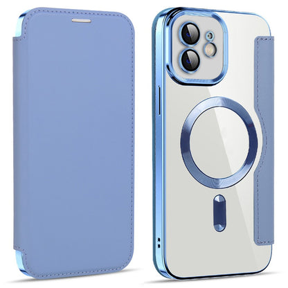 Etui MagSafe dla Apple iPhone 12, Techsuit, SmartMag Book, Bleu