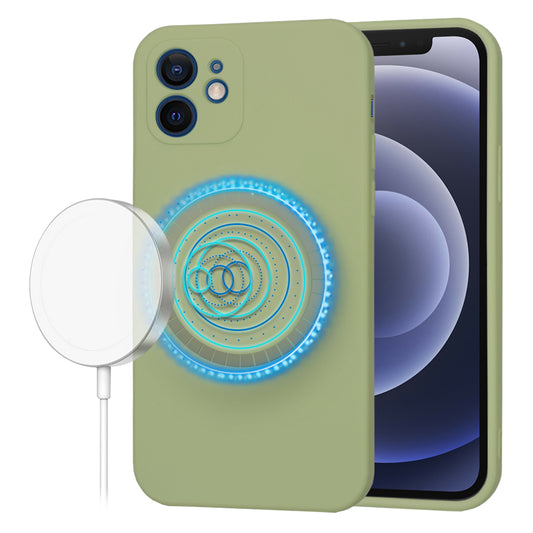 Etui MagSafe dla Apple iPhone 12, Techsuit, SoftFlex, Matcha