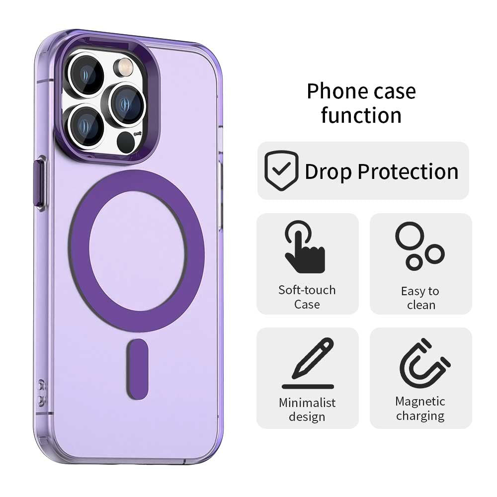 Etui MagSafe do Apple iPhone 13 Pro Max, Techsuit, CandyCase, Fioletowy
