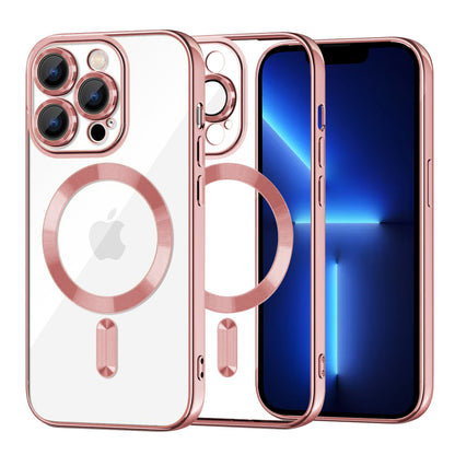 Etui MagSafe do Apple iPhone 13 Pro Max, Techsuit, Luxury Crystal, Różowe
