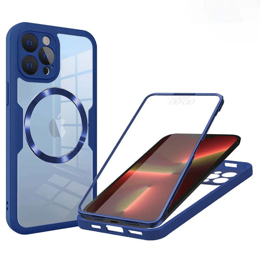 Etui MagSafe do Apple iPhone 13 Pro, Techsuit, ColorVerse 360, Niebieskie