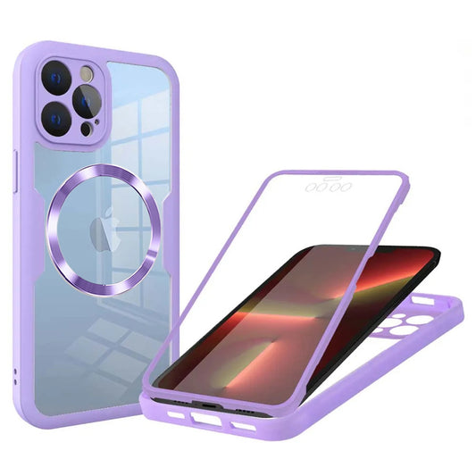 Etui MagSafe do Apple iPhone 13 Pro, Techsuit, ColorVerse 360, Fioletowy