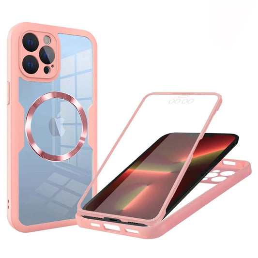 Etui MagSafe do Apple iPhone 13 Pro, Techsuit, ColorVerse 360, Różowe