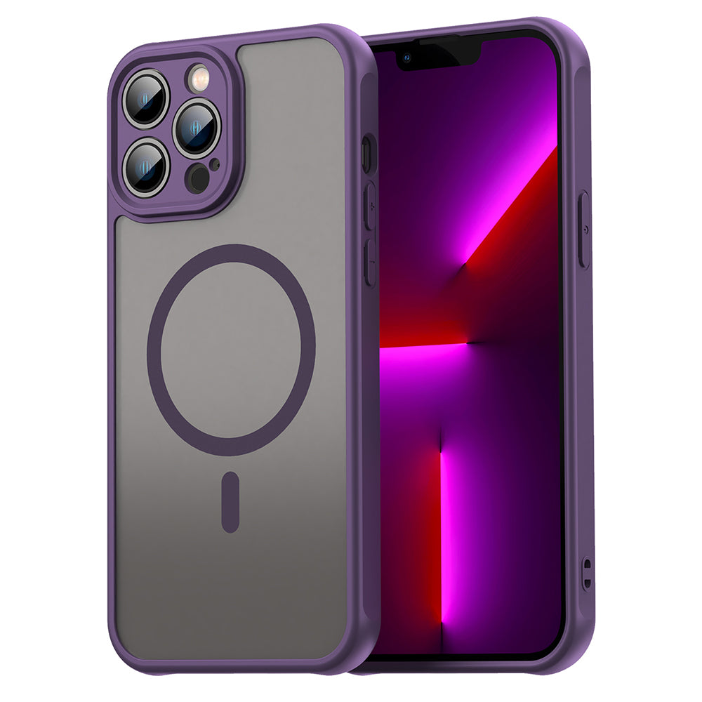MagSafe Case for Apple iPhone 13 Pro, Techsuit, HaloFrost II, Purple